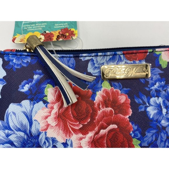 Pioneer Woman Heritage Floral Makeup Cosmetic Bag Travel Wallet Zipper NEW! 2022 - Picture 4 of 4